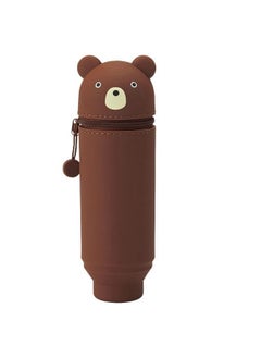 mriya MRIYA Pencil Case Large Capacity Pencil Pouch Bag School Supply Pouch Organizer for Students Kids Stylish Pen Holder Pouch Stationery Box Portable Makeup Pouch Multipurpose for Boys & Girls (Bear)  - Image 1