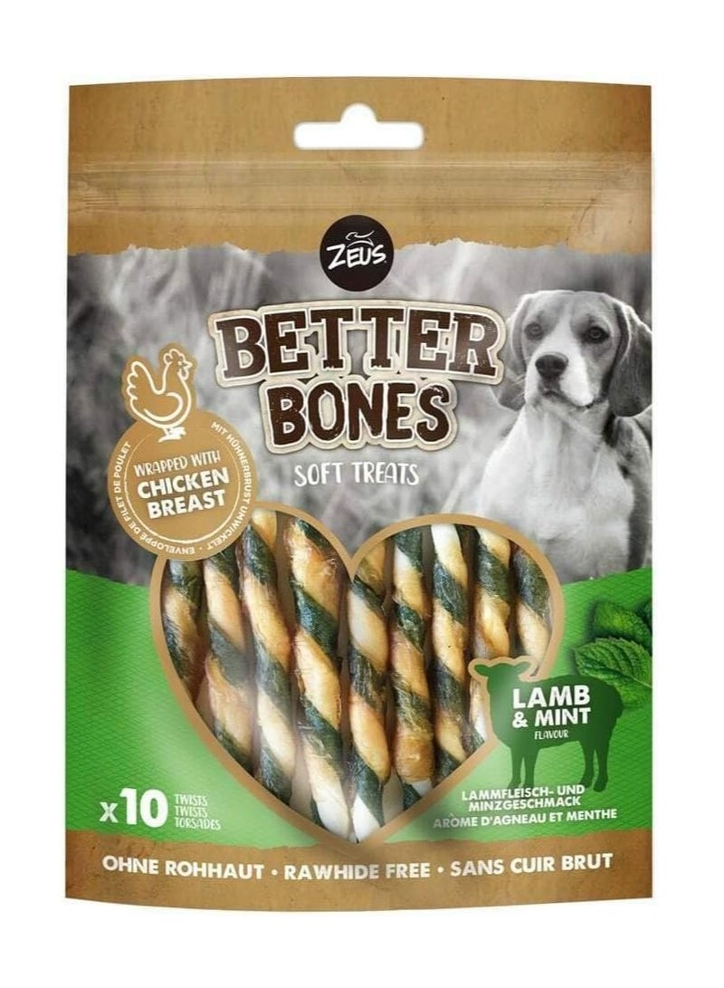 Zeus Better Bones Lamb and Mint Wrapped Twists - Image 1