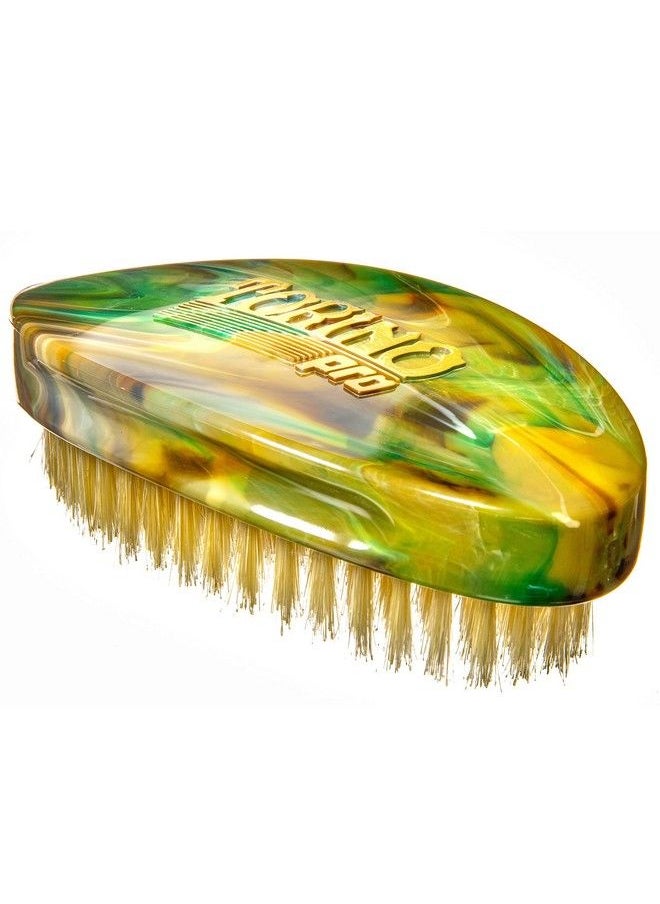 TORINO PRO WAVE BRUSHES BY BRUSH KING - Torino Pro Curve Wave Brush 199 Soft 100% Boar Bristle Curved 360 Wave Brush Great For Laying Down 360 Waves And Use Before Using Wave Cap Or Durag Luxury Waves Brush For Men 360 - Image 1