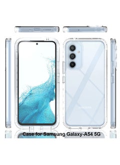 KASTWAVE Samsung Galaxy A54 5G Case, Shock Absorption Bumper Design, Enhanced Camera and Screen Protection, Shockproof Crystal Clear Slim TPU Protective Phone Cover for Samsung Galaxy A54 5G (Clear)  - Image 2