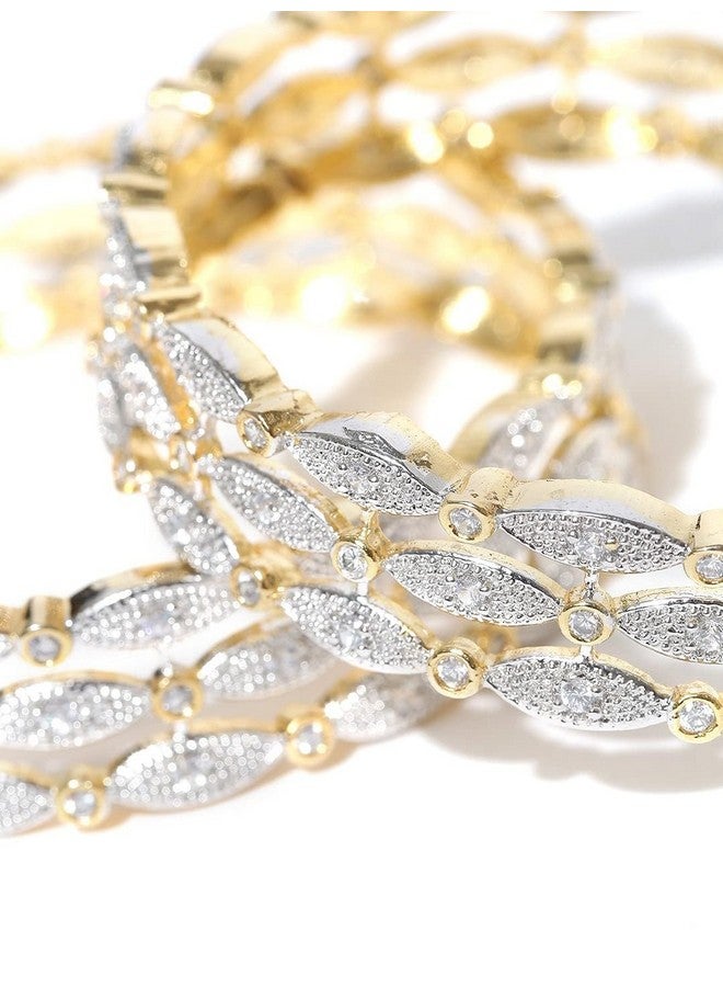 YouBella Bangles for Women Stylish Traditional American Diamond Bangles for Women and Girls (2.4) - Image 5