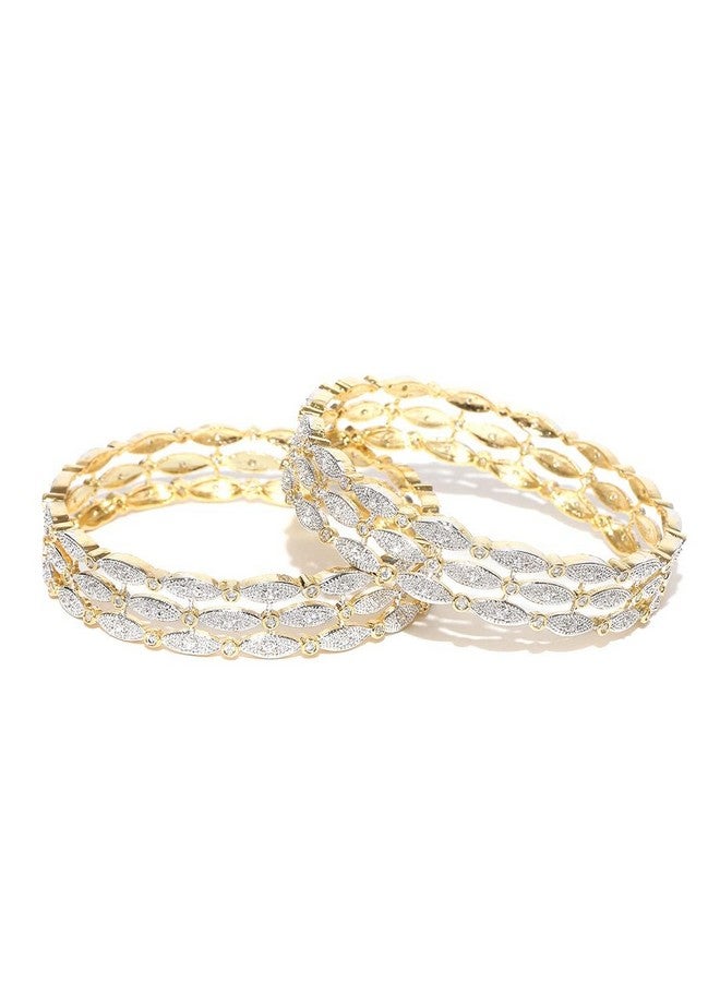 YouBella Bangles for Women Stylish Traditional American Diamond Bangles for Women and Girls (2.4) - Image 2