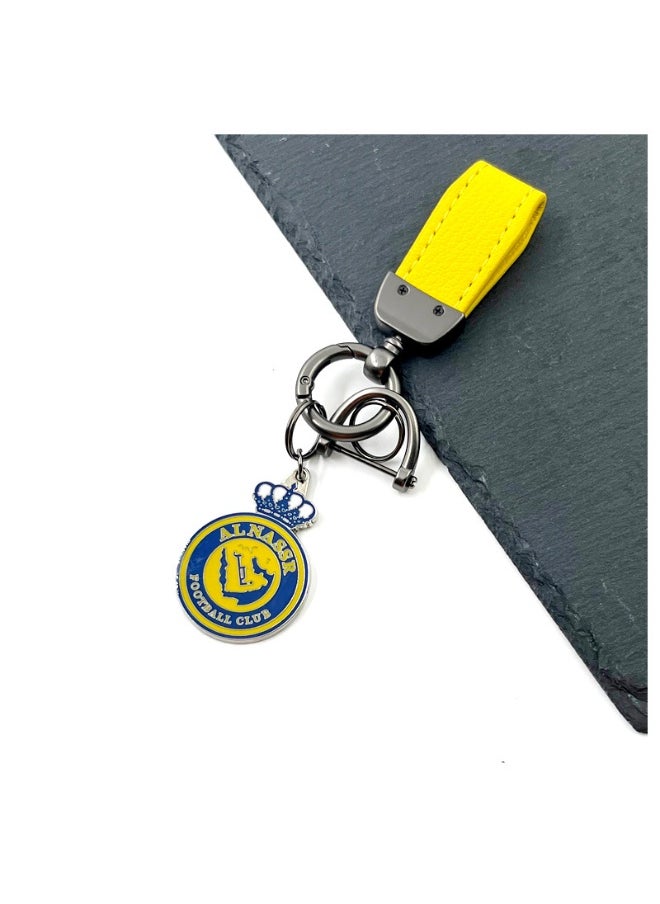 Generic Riyadh/Real Madrid/AC Milan Football Keychain Accessory Pendant Bag Chain Car Keychain Creative Gift for Unisex 