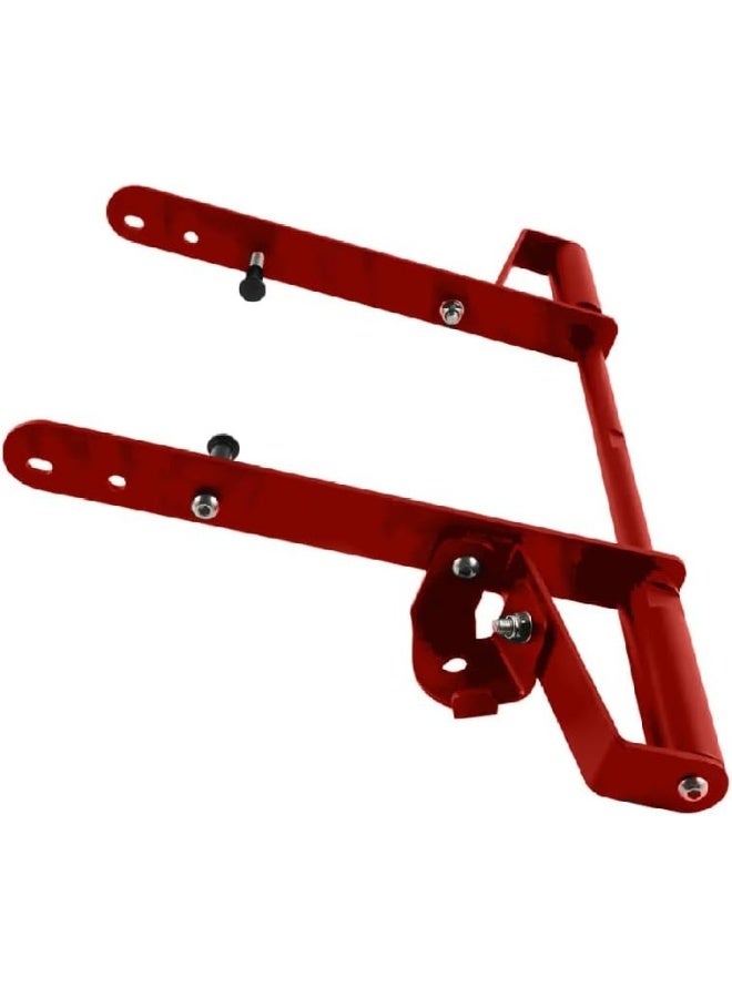 Ebiker Aluminum Rear Grab Bar for Yamaha Raptor700 Red Color - Image 1