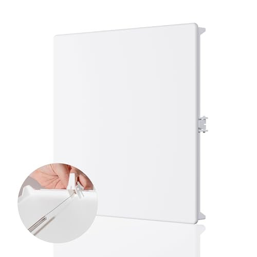 Morvat Spring Access Panel 12x12 Inch for Ceiling & Drywall, Heavy-Duty Durable ABS Plastic & Easy Install Access Box, Wall Hole Cover Plate for Plumbing & Electrical Cables & Wiring, White - Image 1