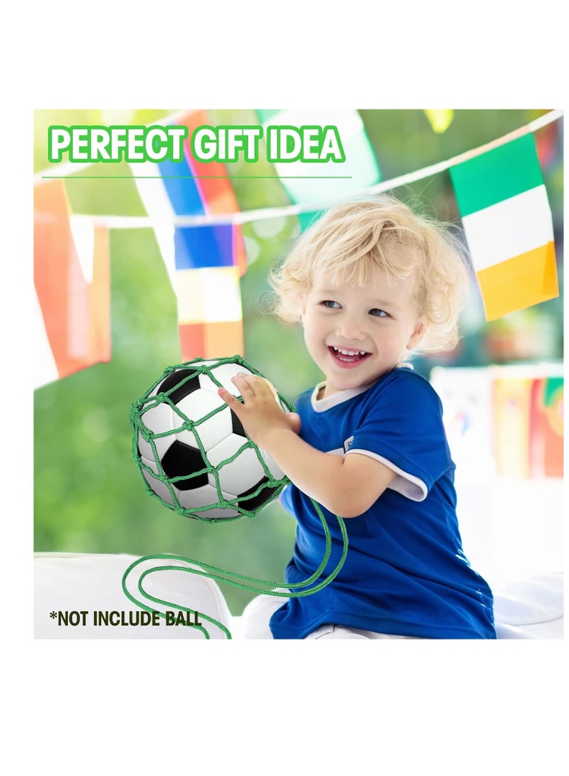 Soccer Ball Net Kicker Soccer Bungee Trainer Juggling Soccer Ball Holder for Kids Design Football Training Equipment Accessories & Gear for Kids Adults, Suitable for Ball Size 3, 4, 5, Green - Image 3