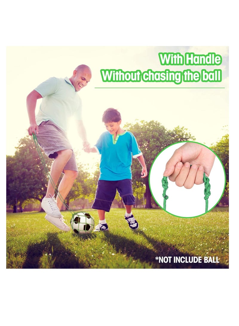 Soccer Ball Net Kicker Soccer Bungee Trainer Juggling Soccer Ball Holder for Kids Design Football Training Equipment Accessories & Gear for Kids Adults, Suitable for Ball Size 3, 4, 5, Green - Image 4