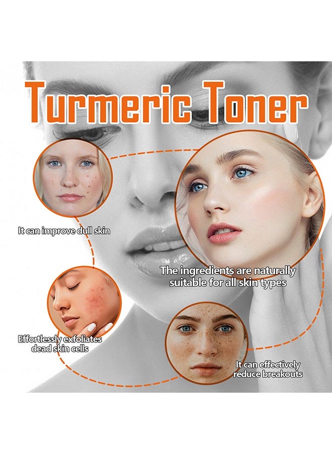 West&Month Dark Spot Eraser Turmeric Toner -Corrector Toner 100ML Facial Toner For Acne Prone Skin Dark Spot Remover For Face Hydrating Face Toner For Women Treatme  - Image 5