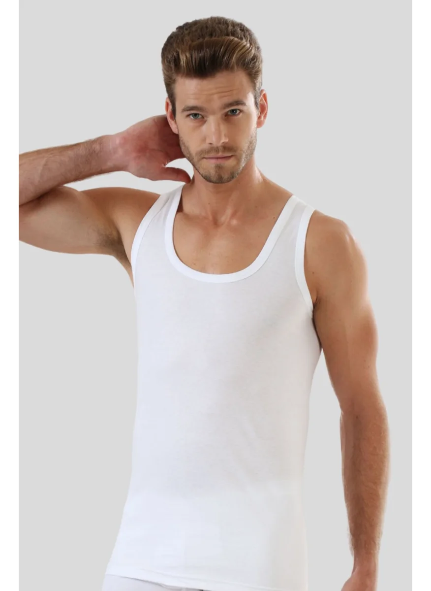 Arma Yıldız Crest Star White 3-Pack Men's Plus Size Undershirt 100% Cotton