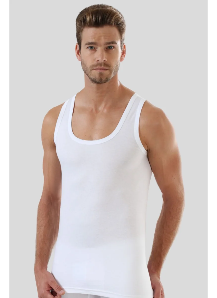Arma Yıldız Crest Star White 3-Pack Men's Plus Size Undershirt 100% Cotton