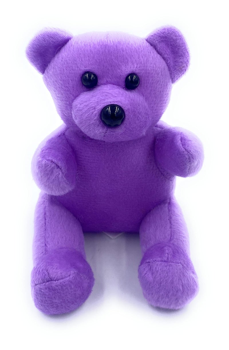 Aeisage Animal Phone Holder for Desks Plush Teddy Bear Smart Phone Stand Purple Bear Toy 55 Cute Phone Holder for Girls Stuffed Animal Mini Lavender Bear Gift - Image 3