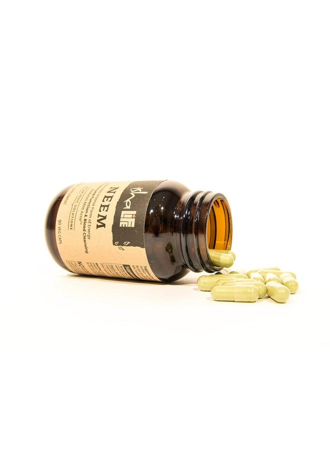 ISHA Organic Neem Supplement - Natural Ayurvedic Herbal Cleanser and Purifier: Boosts Immunity - 90 Vegetarian Capsules, 900 mg Each - Image 2