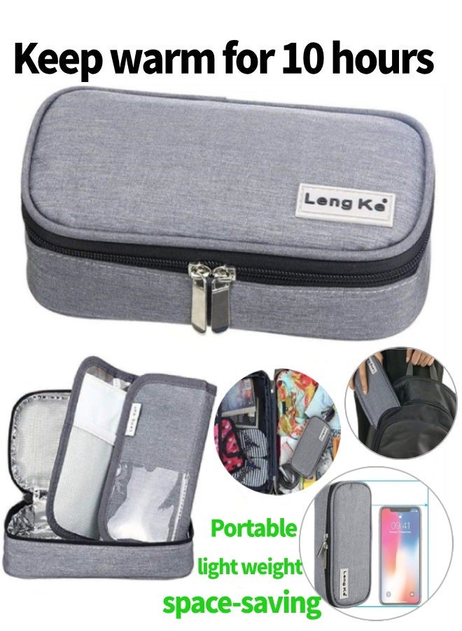Leng Ke Insulin Travel Case - Insulated Medication Cooler Travel Bag for Diabetic Insulin Pen and Vials - Image 1