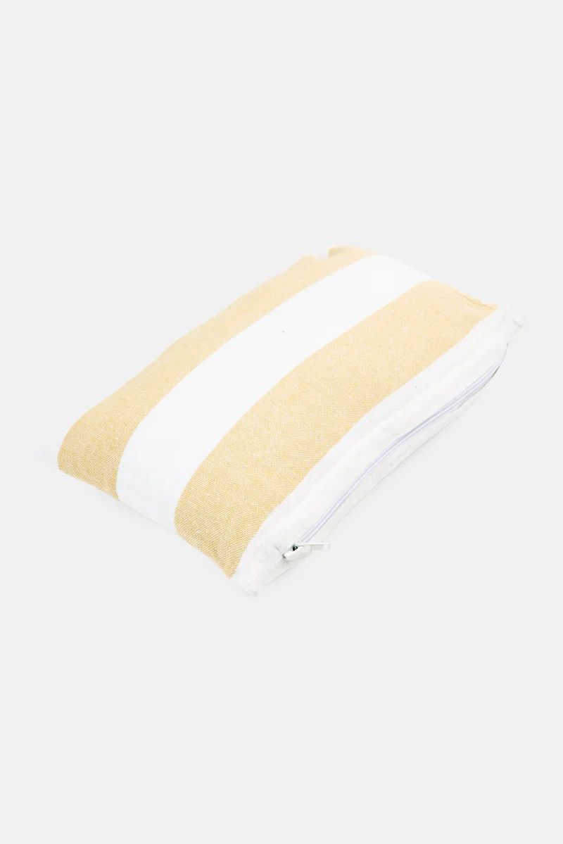 Muy Mucho Stripe Cushion 20 x 30 cm, Yellow