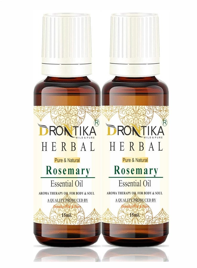 Drontika Herbal 100% Pure & Natural Rosemary Essential Oil (15 ml) Pack Of 2 - Image 1