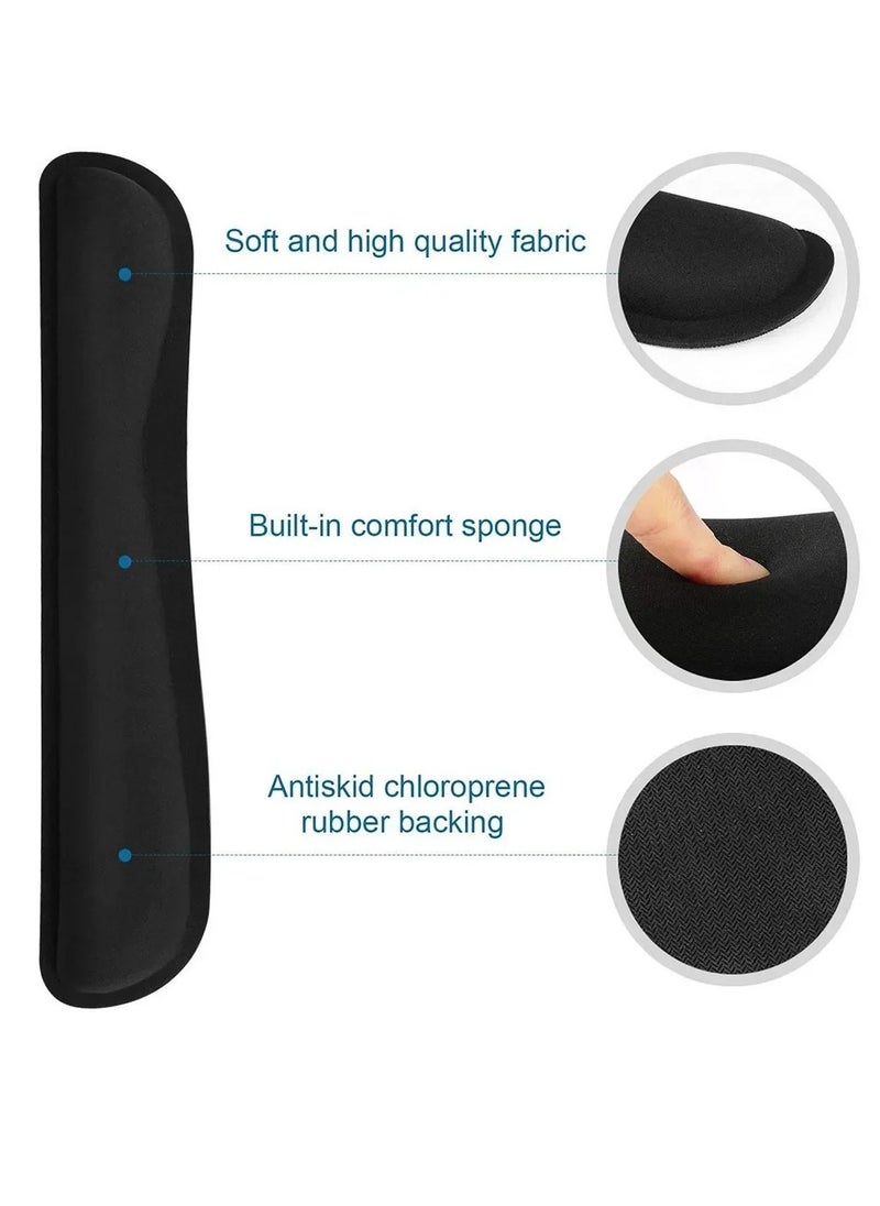 Generic Wrist Rest Pad, Ergonomic Design Keyboard Wrist Support, Comfortable Keyboard Pad Cushion, Slip Resistant Keyboard Hand Rest Support For Office, Home, (1pc, Large, For Keyboard)  - Image 2