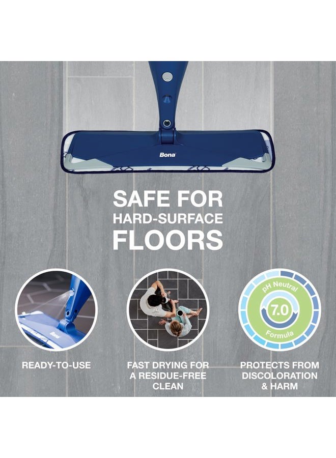 BONA عبوة رذاذ منظف الأرضيات الصلبة متعددة الأسطح - 34 أونصة سائلة - بدون رائحة - قابلة لإعادة التعبئة - حل تنظيف الأرضيات خالي من البقايا لمماسح بونا - للأرضيات الحجرية، والبلاط، واللامينيت، والفينيل - Image 2