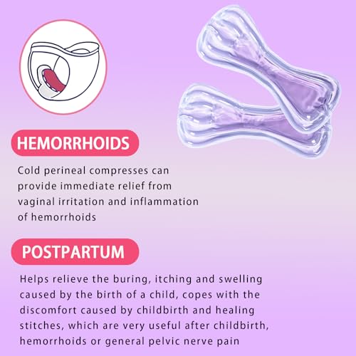Ruheaou Perineal Cooling Pad, Postpartum Cold Packs Gel Bead Ice Pack Cold Therapy for Women After Pregnancy and Delivery (Purple) - Image 2