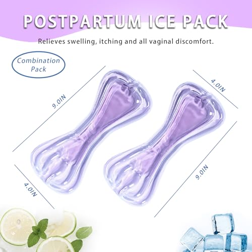Ruheaou Perineal Cooling Pad, Postpartum Cold Packs Gel Bead Ice Pack Cold Therapy for Women After Pregnancy and Delivery (Purple) - Image 3