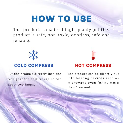 Ruheaou Perineal Cooling Pad, Postpartum Cold Packs Gel Bead Ice Pack Cold Therapy for Women After Pregnancy and Delivery (Purple) - Image 4