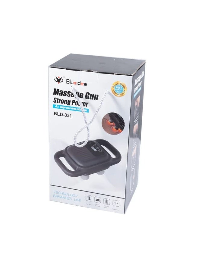 بلو آيديا مدلك Blueidea Bld331 مزود بمحرك قوي للعضلات وأسفل الظهر والذراعين والساقين 30 واط مع شحن سريع ومدخلات Type-C و4 رؤوس تدليك - Image 1