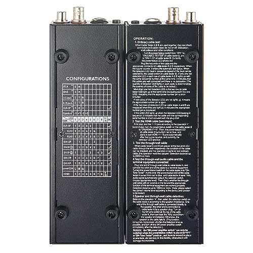 MFL. Detachable Advanced Cable Tester Line Audio Spilt Apart Cable Checker and Finder 10-Way Switch Wire Tracker with LED Indicators, Separate Working Mode, Rectangular - Image 5