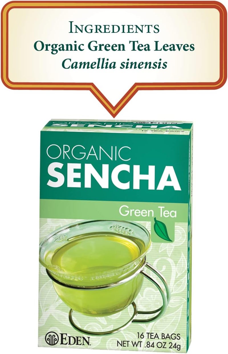 Eden Foods Eden Organic Sencha Green Tea - Pack of 3 - Image 2