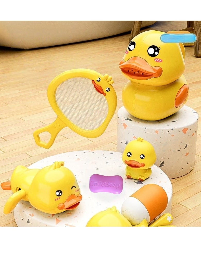 Mitoy 8 Pcs Yellow Duck Bath Toys for Toddlers - Image 2