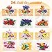 Deerher Valentines Day Gifts for Kids 24 Pack Prepacked Valentines Day Cards with Flower Building Blocks Crafts for School Classroom Class Party Favor Valentines Craft Exchange for Boys Girls Teens - Image 4