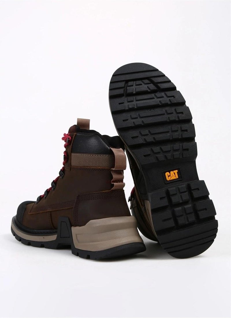 CAT Colorado Expedition Wp Waterproof Dark Brown Leather Men's Boots Shoes V1  - Image 2