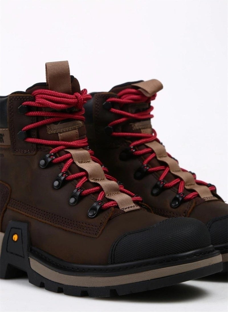 CAT Colorado Expedition Wp Waterproof Dark Brown Leather Men's Boots Shoes V1  - Image 4