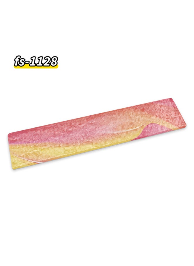 Generic - Stone Pattern Acrylic Water Ripple Keyboard Hand Rack Comfortable High Wrist Pad Creative Palm Rack Multi-Size Dirty Resistant-Colour:360*80*10mm-Pattern:FS1128 - Image 1