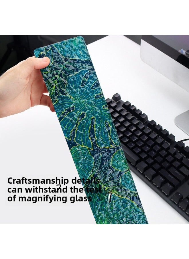 Generic - Stone Pattern Acrylic Water Ripple Keyboard Hand Rack Comfortable High Wrist Pad Creative Palm Rack Multi-Size Dirty Resistant-Colour:360*80*10mm-Pattern:FS1128 - Image 1