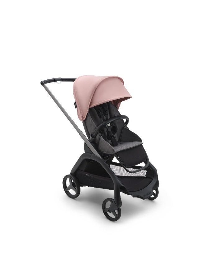 Bugaboo Dragonfly Sun Canopy with UPF 50+ Protection and Peekaboo Panel in Morning Pink - Image 3