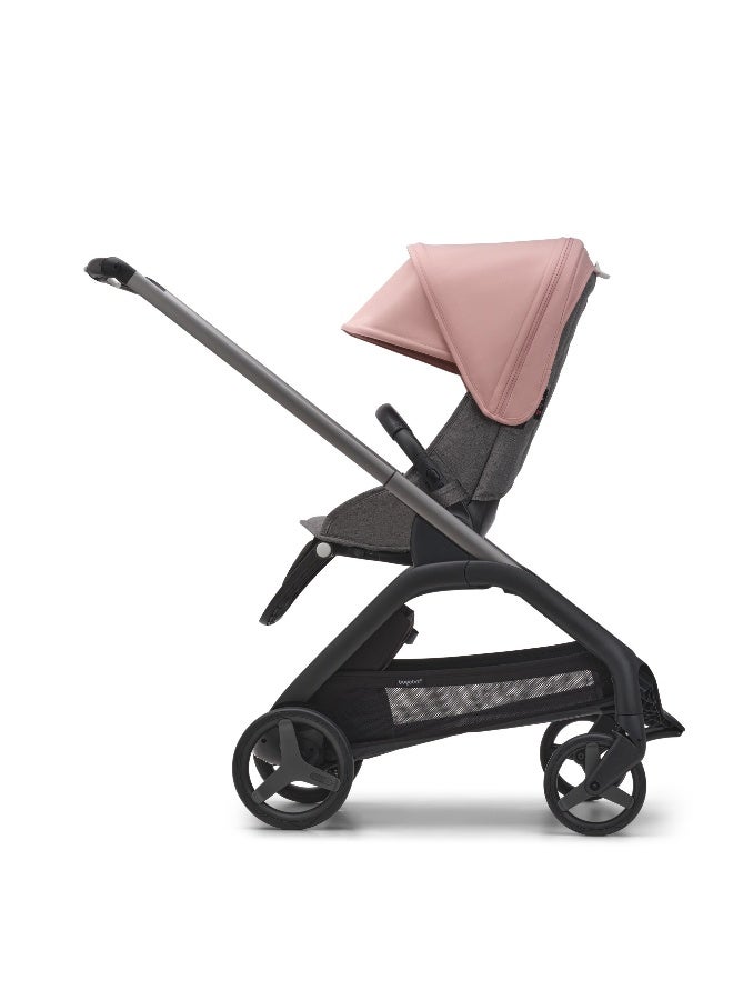 Bugaboo Dragonfly Sun Canopy with UPF 50+ Protection and Peekaboo Panel in Morning Pink - Image 2
