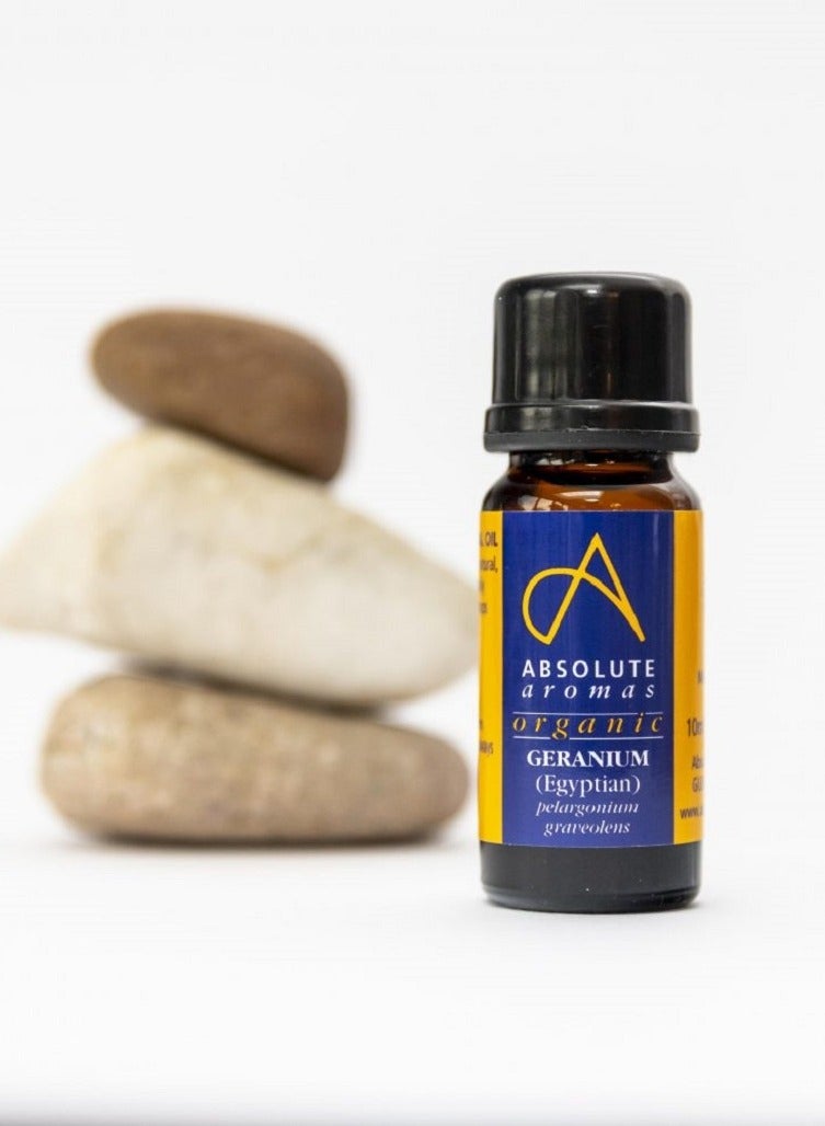 Absolute Aromas Geranium Organic Pure Essential Oil 10ml - Image 2