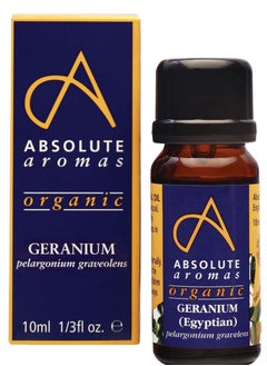 Absolute Aromas Geranium Organic Pure Essential Oil 10ml  - Image 1