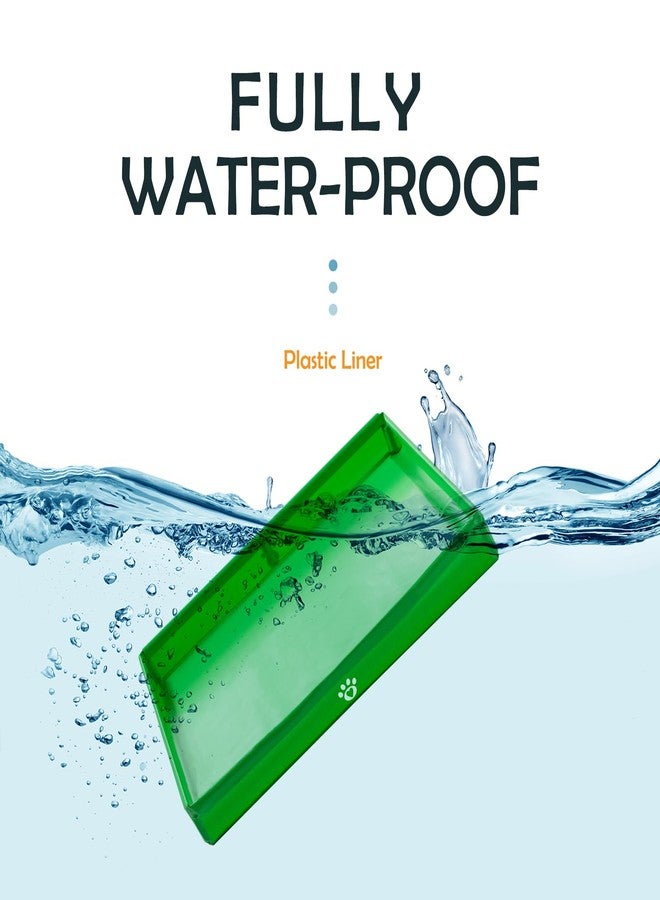 MEEXPAWS Dog Pee Pad Holder Tray Foldable, Puppy Pad Holder Liner Base High Side, Dog Litter Box Indoor for Large Dog 33’’x22’’, Training Pad Holder Leak-Proof, Potty Pad Holder for Dogs Easy Clean - Image 3