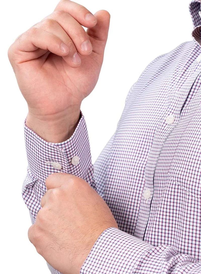 GIORDANO  Men's Wrinkle-Free Long Sleeve Cotton Oxford Shirt for Men | Best Price UAE