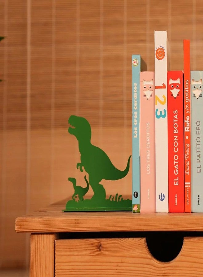 Balvi Bookend Jurassic Green colour Inspired by dinosaurs tales Metal - Image 3