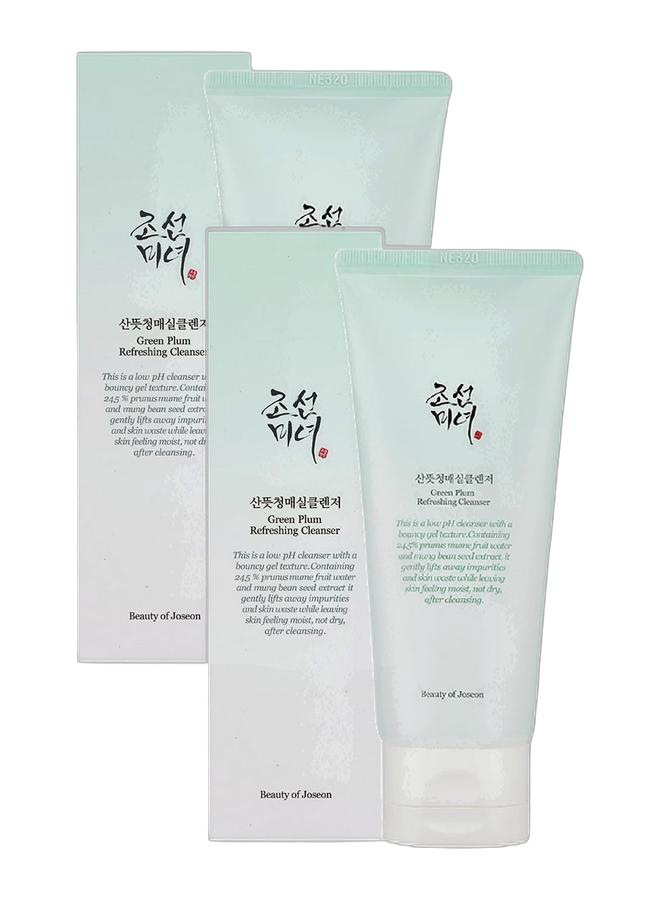 Beauty of Joseon Pack of 2 Green Plum Refreshing Cleanser Gel 100 ml - Image 1