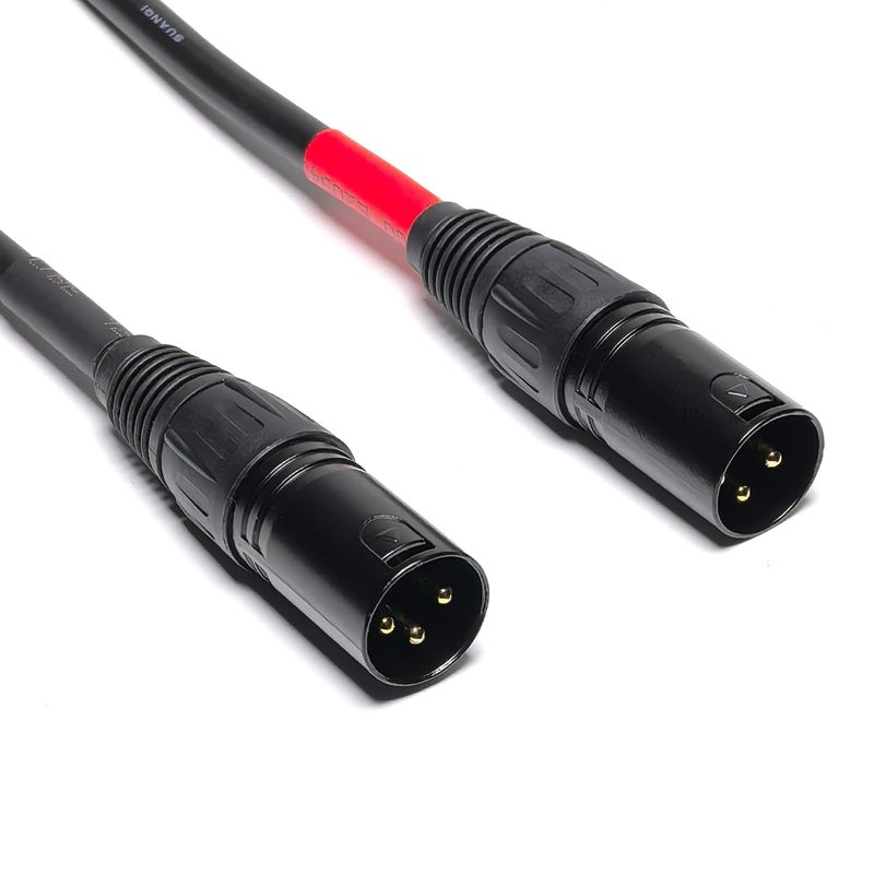 كابل 1/4 بوصة إلى 3-pin XLR، كابل ميكروفون متوازن من 6.35mm ربع بوصة TRS ذكر إلى XLR ذكر (1 قدم) - Image 4