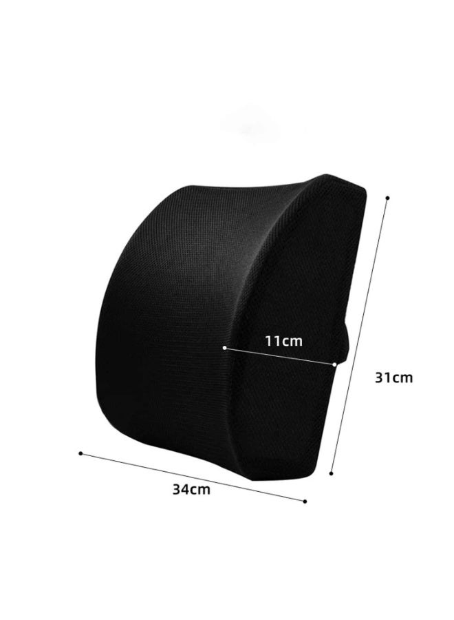 2PCS,Premium Comfort Seat Cushion,Non-Slip Orthopedic 100% Memory Foam Coccyx Cushion for Tailbone Pain,Cushion for Office Chair Car Seat,Back Pain & Sciatica Relief (Seat and Back cushion) - Image 3