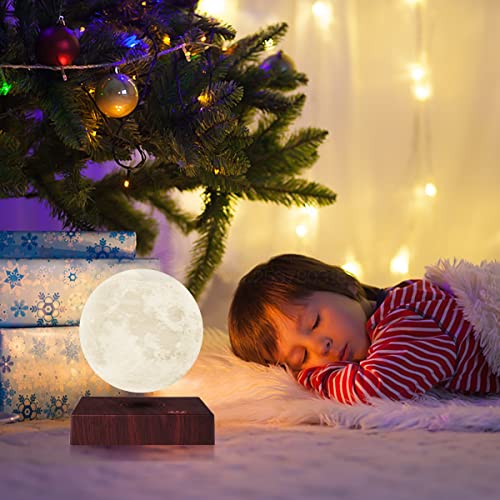 VGAzer Moon Lamp 3D Printing Magnetic Levitating Moon Light Lamps for Home、Office Decor, Creative Gift-6 Inch,Has 16 Colors 20 Modes - Image 4