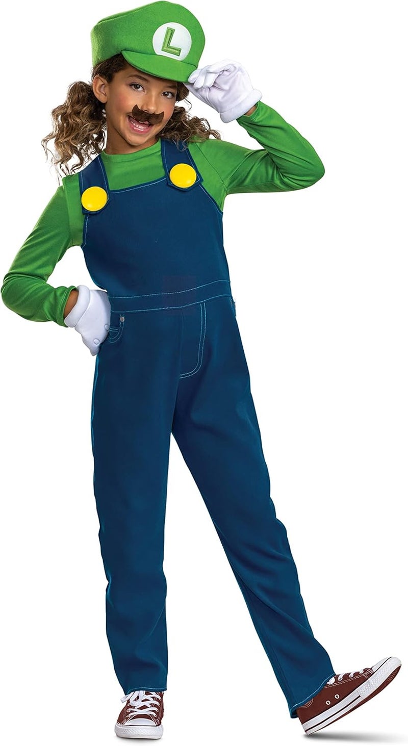 Disguise Luigi Costume for Kids - Official Super Mario Bros Costume and Accessories (Size 7-8) - Image 5