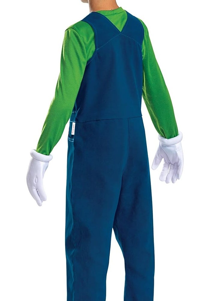 Disguise Luigi Costume for Kids - Official Super Mario Bros Costume and Accessories (Size 7-8) - Image 2