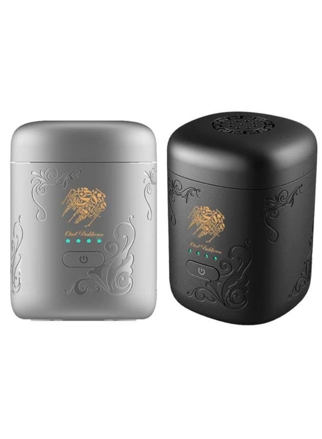 Portable Smart Mini Electric Incense Burner, Rechargeable Arabic Oud Burner LED Battery Indicator, Compact Aroma Diffuser for Home, Office, Car Electronic Bukhoor Diffuser | WIDGETS MATRIX - Image 1
