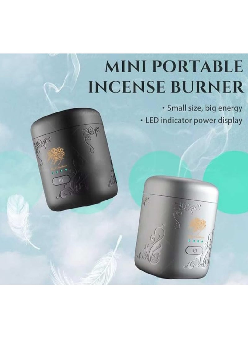 Portable Smart Mini Electric Incense Burner, Rechargeable Arabic Oud Burner LED Battery Indicator, Compact Aroma Diffuser for Home, Office, Car Electronic Bukhoor Diffuser | WIDGETS MATRIX - Image 4