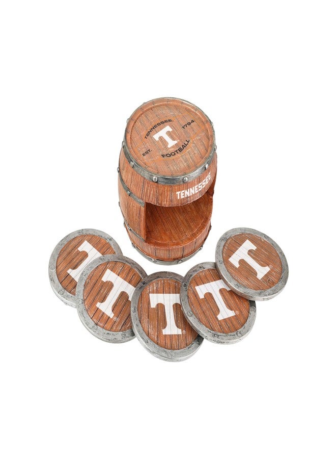 FOCO Tennessee Volunteers NCAA 5 Pack Barrel Coasters - Image 4