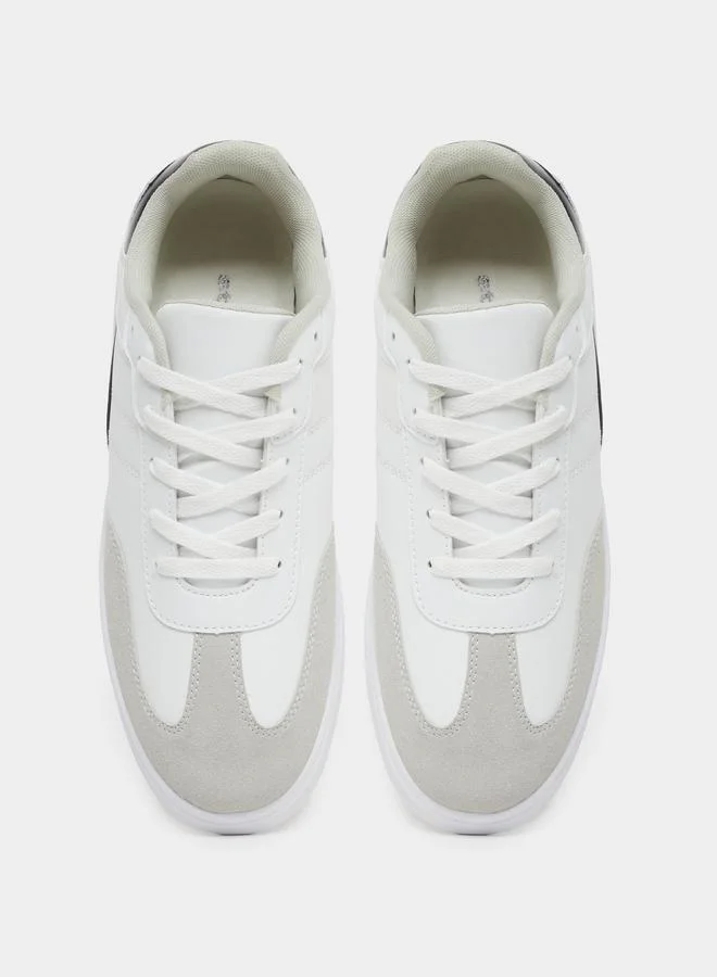 Styli Styli Abstract Stitch Lace Up Sneakers